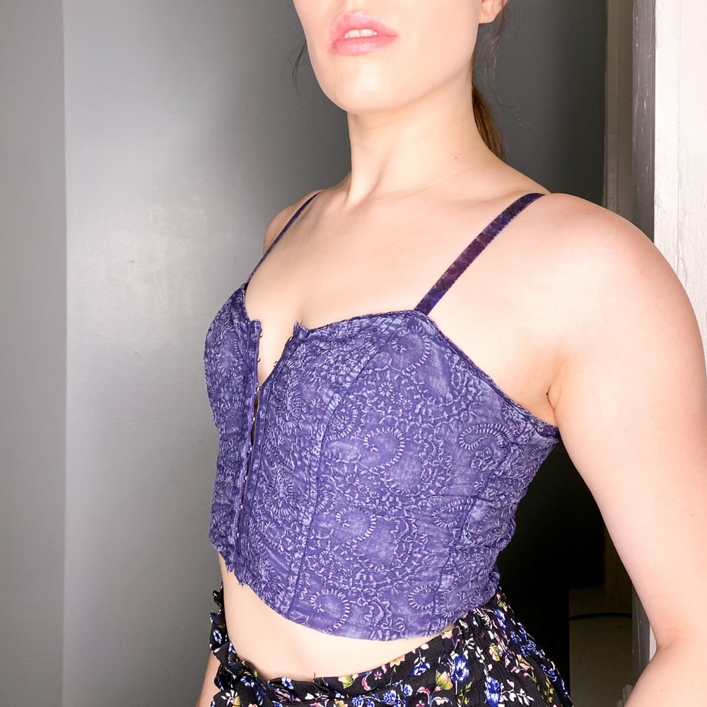Blue Gimmicks Patterned Bralette